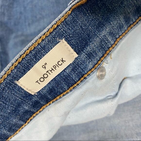 J. Crew Women's Denim 9 Inch Toothpick Button Fly Skinny Jeans Plus Size 37 - Picture 8 of 12